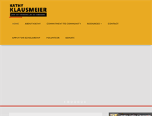 Tablet Screenshot of kathyklausmeier.com